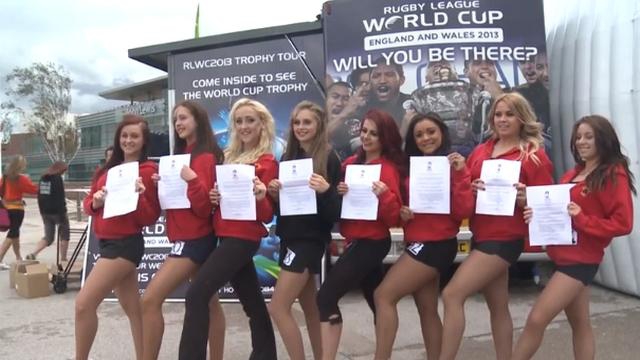 VIDEO. Des pom-pom girls auditionnées en vue de la Coupe du monde à XIII