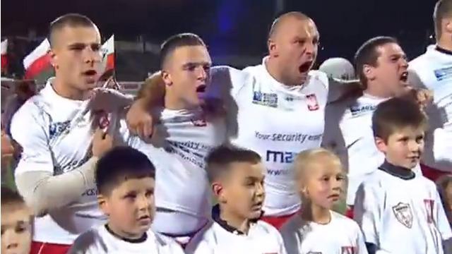VIDEO. Les rugbymen polonais donnent de la voix sur l'hymne national