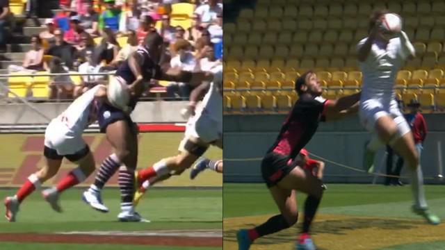 VIDEO. Wellington 7s. Les superbes passes après contact de Joe Nayacavou et Dan Bibby