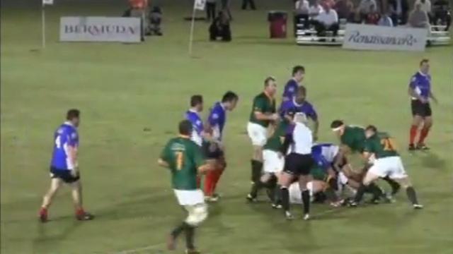 VIDEO. Les vieilles gloires de l'équipe de France face à l'Afrique du Sud lors du World Rugby Classic