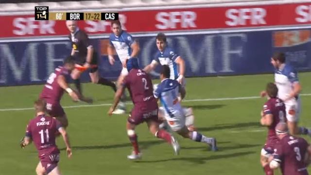 VIDEO. TOP 14 : la folle relance du Castres Olympique pour l'essai de 90 m face à l'UBB