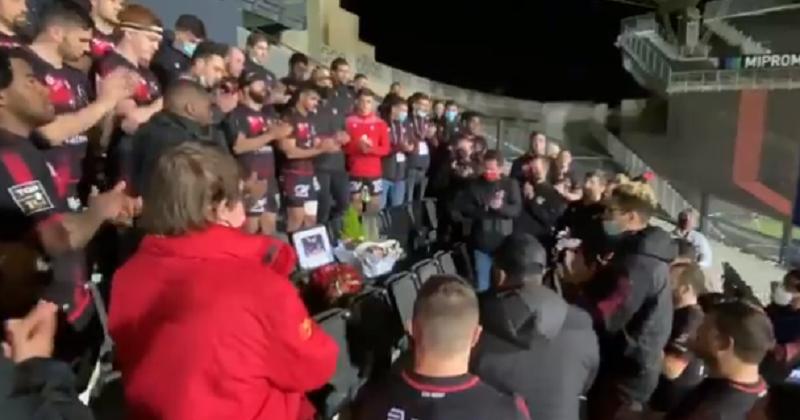 L'hommage émouvant des joueurs du LOU à Lionel, supporter disparu le matin même [VIDÉO]