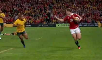 VIDEO. George North marque un superbe essai... et se la joue Delon Armitage