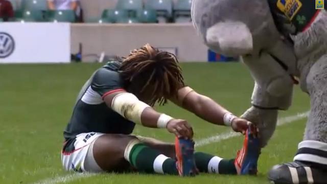 VIDEO. L'ailier des London Irish Marland Yarde fait le mort pour marquer