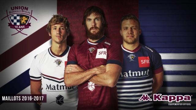 VIDÉO. L'Union Bordeaux-Bègles dévoile ses nouveaux maillots pour la saison 2016-2017