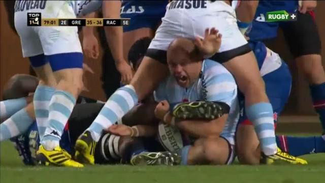 VIDEO. Top 14 - Luc Ducalcon fait preuve de vice lors du match entre Grenoble et le Racing