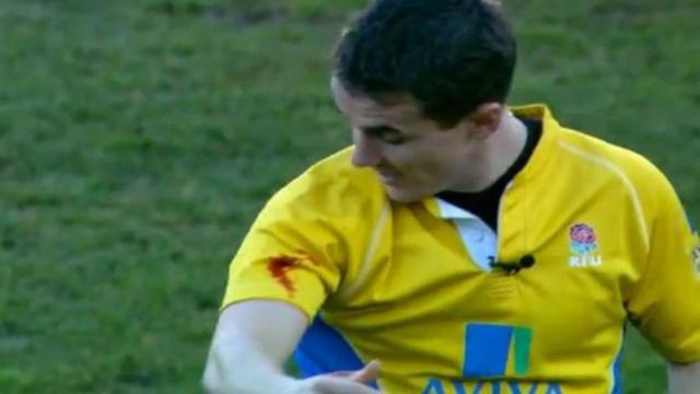 VIDEO. Premiership - Quand l'arbitre se fait prendre en sandwich et récolte des points de suture