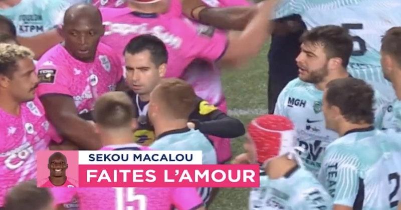 VIDÉO. TOP 14. ''Faites l'amour'', Sekou Macalou sait comment calmer les ardeurs de ses coéquipiers