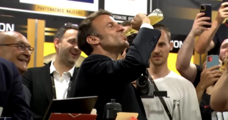 FINALE TOP 14. VIDEO. Emmanuel Macron fête copieusement la victoire, dans le vestiaire du Stade Toulousain !