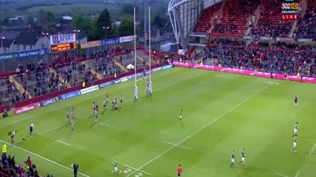 GIF. Ian Madigan se prépare au Jeux de Rio avec un drop du bord de touche