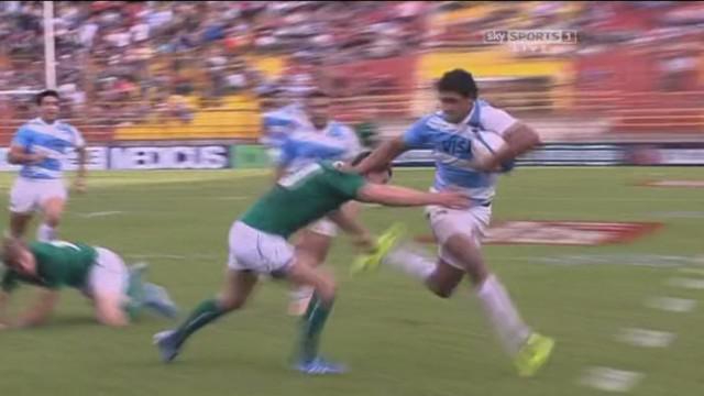 VIDEO. Argentine - Irlande : Manuel Montero balade Jonathan Sexton et inscrit un magnifique essai