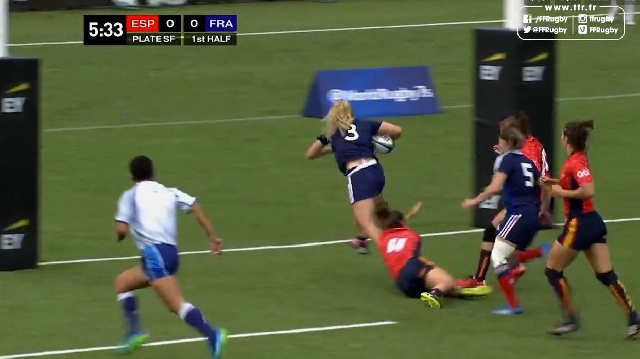 VIDEO. Amsterdam 7s. La puissance de Marjorie Mayans ne suffit pas à qualifier France 7 féminines pour les JO