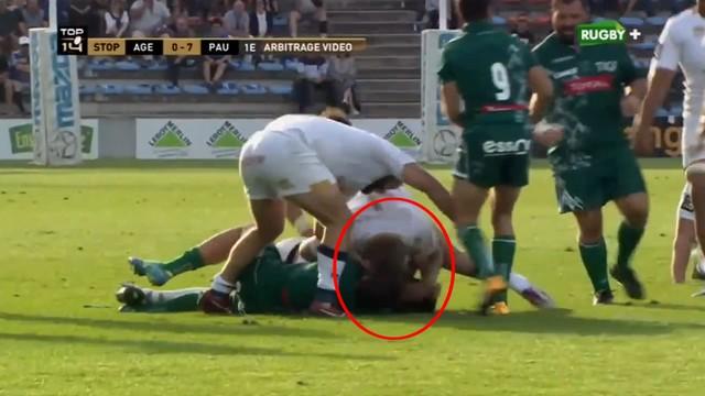 VIDEO. Top 14 - L'Agenais Morgan Phelipponneau a-t-il volontairement donné un coup de tête à Daniel Ramsay ?