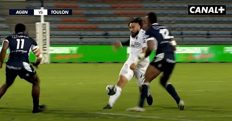 Nonu ne rate pas son retour à Toulon avec une passe au pied inspirée et la victoire bonifiée [VIDEO]