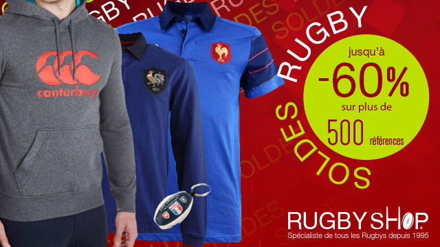 Notre sélection de produits rugby pour les soldes