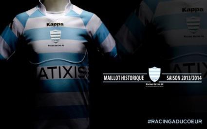 Racing Métro 92 : les nouveaux maillots pour la saison 2013-2014