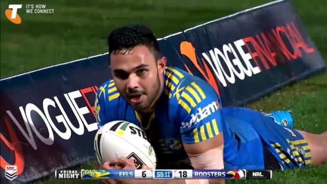 VIDEO. NRL : le superbe plongeon de Bevan French... en zone de ballon mort