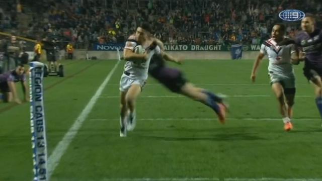 VIDEO. NRL - Josh Morris nous offre le sauvetage de l'année face à Shaun Johnson après une course de 50m