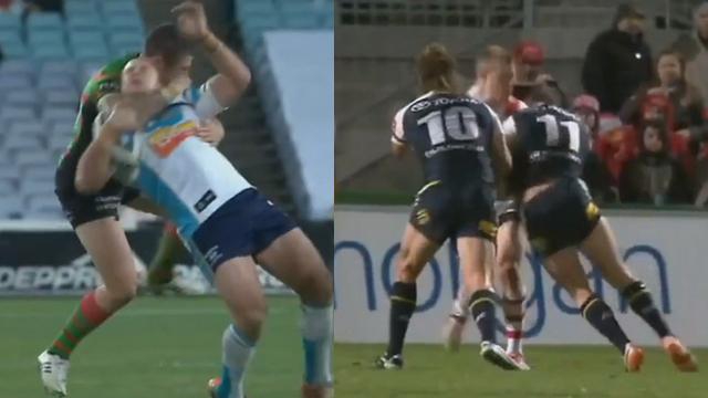 VIDEO. NRL - La tentative de décapitation de Luke Burgess, les Sims refoulent Ben Creagh avec autorité 