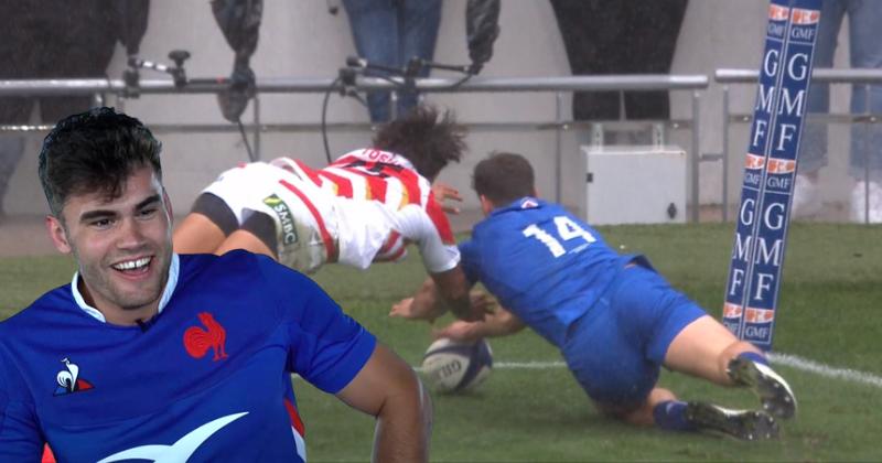 RUGBY. VIDEO. L'essai de filou de Damian Penaud pour lancer la France face au Japon