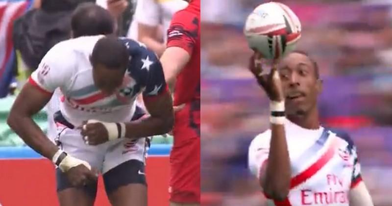 VIDEO. Hong Kong 7s. Perry Baker célèbre ses essais supersoniques de manière insolite