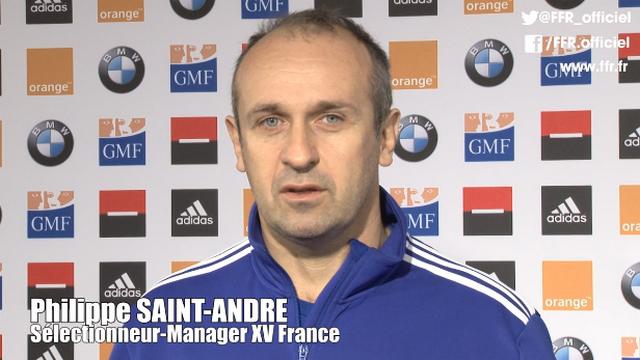 VIDEO. XV de France - Philippe Saint-André explique les raisons de l'éviction de Teddy Thomas