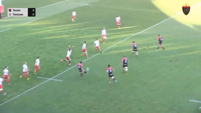 VIDÉO. Match amicaux - Pierre Bernard envoie Fernandez Lobbe à l'essai d'une superbe passe au pied 