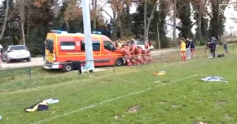 VIDEO. RUGBY. Les cadets de Nîmes et de Toulon volent au secours des pompiers enlisés !