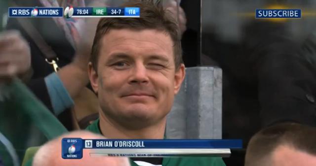 VIDÉO. La magnifique passe aveugle de Brian O'Driscoll pour l'essai de Jonathan Sexton