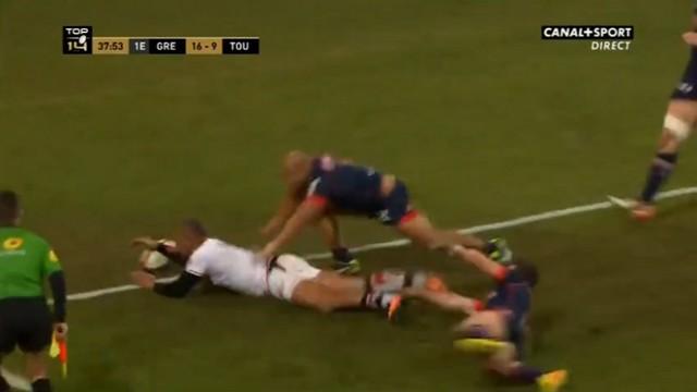 VIDEO. Top 14 - Pourquoi l'essai de Gaël Fickou face à Grenoble a-t-il été refusé ?