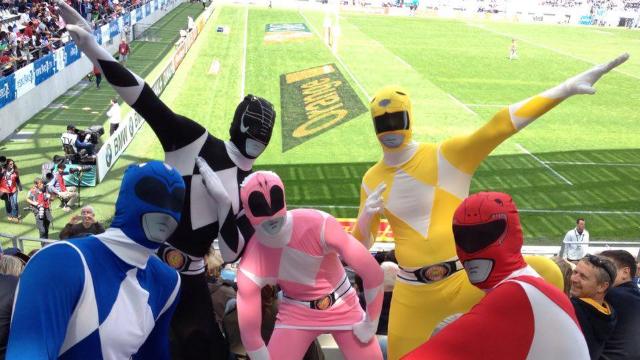 Venus faire la fête au Paris 7s, les Power Rangers ont vécu une drôle de mésaventure