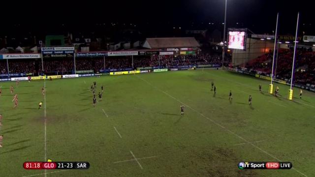 VIDEO. Premiership. James Hook offre la victoire à Gloucester avec une pénalité de 50m à la sirène dans un silence total 