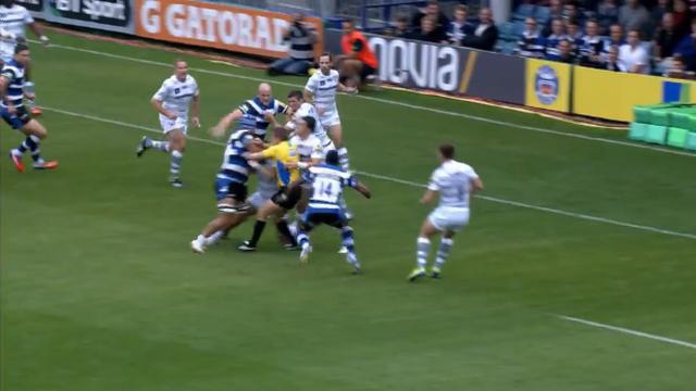 VIDEO. Premiership : L'excellente remise en jeu de Bath pour l'essai face aux London Irish