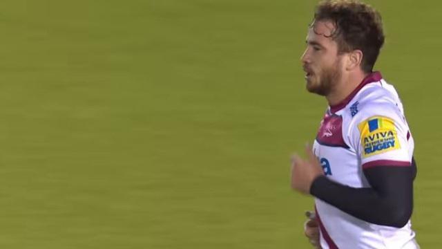 VIDEO. Premiership - Danny Cipriani régale avec un coup de pied par-dessus pour l'essai de Johnny Leota