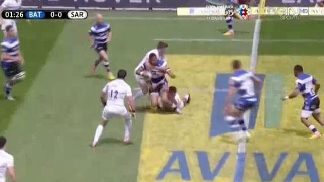 VIDÉO. Premiership : Un plaquage dangereux d'Owen Farrell sur Anthony Watson fait débat