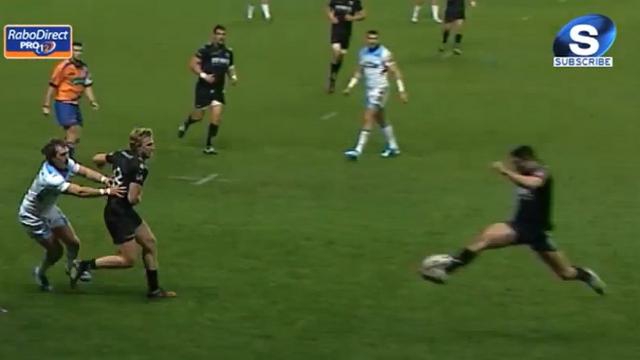 VIDEO. Pro 12 : La reprise de volée en pleine course de Tito Tebaldi