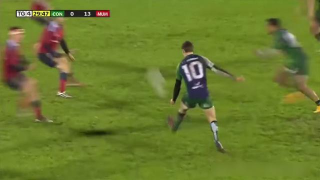 VIDEO. Pro 12. Le petit extérieur du pied gauche de Craig Ronaldson pour le très bel essai du Connacht 