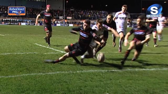 VIDEO. Pro 12 : les ailiers Jeff Hassler et Jack Cuthbert assurent le spectacle