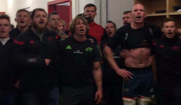 VIDEO. Pro 12 – Munster. Paul O'Connell mène son dernier Stand Up And Fight dans les vestiaires de Thomond Park