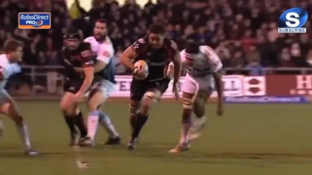 VIDEO. Pro 12 : Toby Faletau profite d'un système parfait pour surprendre Cardiff