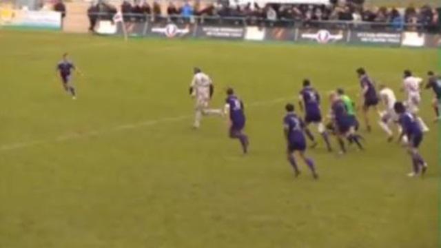 VIDEO. Pro D2 - Antoine Erbani se fait un prénom avec ce superbe essai pour le SUA