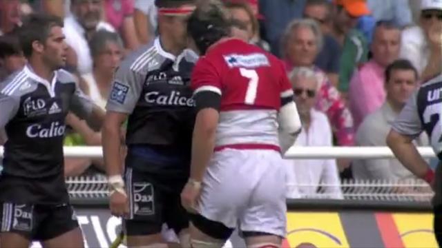 VIDEO. Pro D2 - Coup de tête à bout portant et réponse musclée, quand Biarritz-Dax dégénère