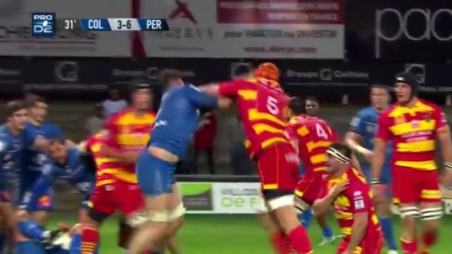 RÉSUMÉ VIDEO. Pro D2 : Colomiers surclasse l'USAP après le carton rouge de Bastien Chalureau pour bagarre