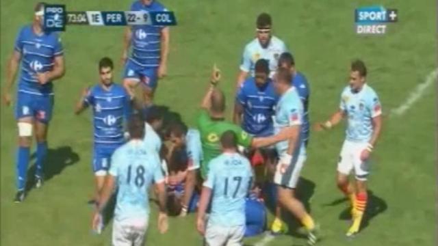 VIDEO. Pro D2 - Festival de fautes de main et d'approximations au pied entre l'USAP et Colomiers 