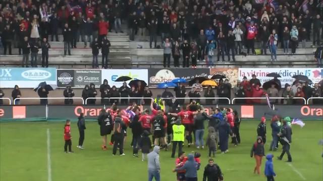VIDEO. Pro D2. La joie des Aurillacois et des Bayonnais après leur qualification en demi-finales