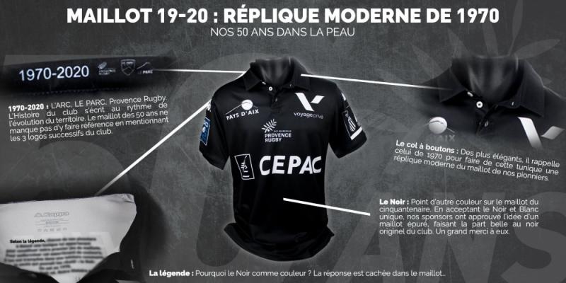 Pro D2 : le nouveau maillot de Provence Rugby rend hommage à la création du club, et il est superbe !