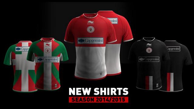 Pro D2 - Les nouveaux maillots du Biarritz Olympique pour la saison 2014-2015