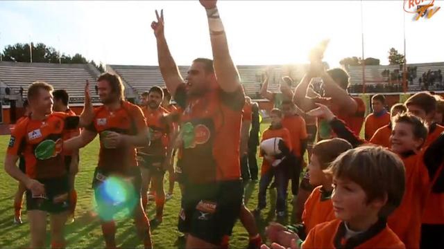 VIDEO. Pro D2 : Narbonne est à la fête après sa victoire contre la Section Paloise