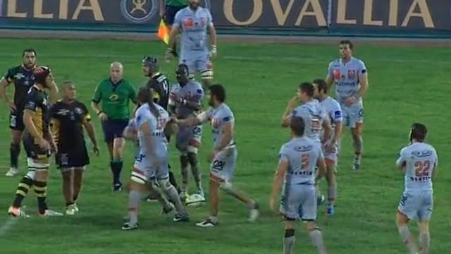 VIDEO. Pro D2 - LOU-Albi : Sébastien Chabal furieux après un mauvais coup