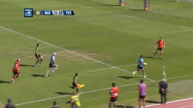 VIDEO. Pro D2 : 5 essais, chistéra, cadrage-débordement : l'USAP régale à Narbonne et s'offre le droit d'y croire